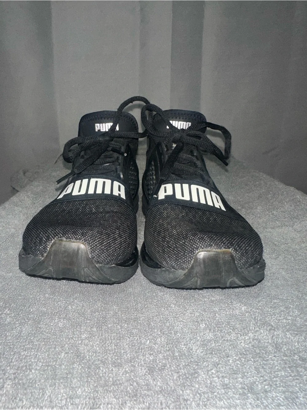 Puma Men’s Black Athletic Ignite Lace-Up Sneakers